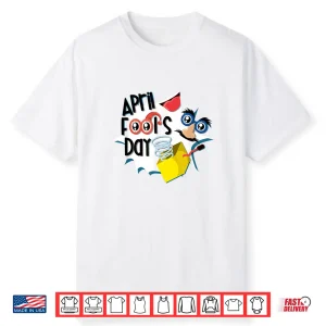 Professional Minimalist Happy April Fools Day Modern Graphic Apparel Shirt