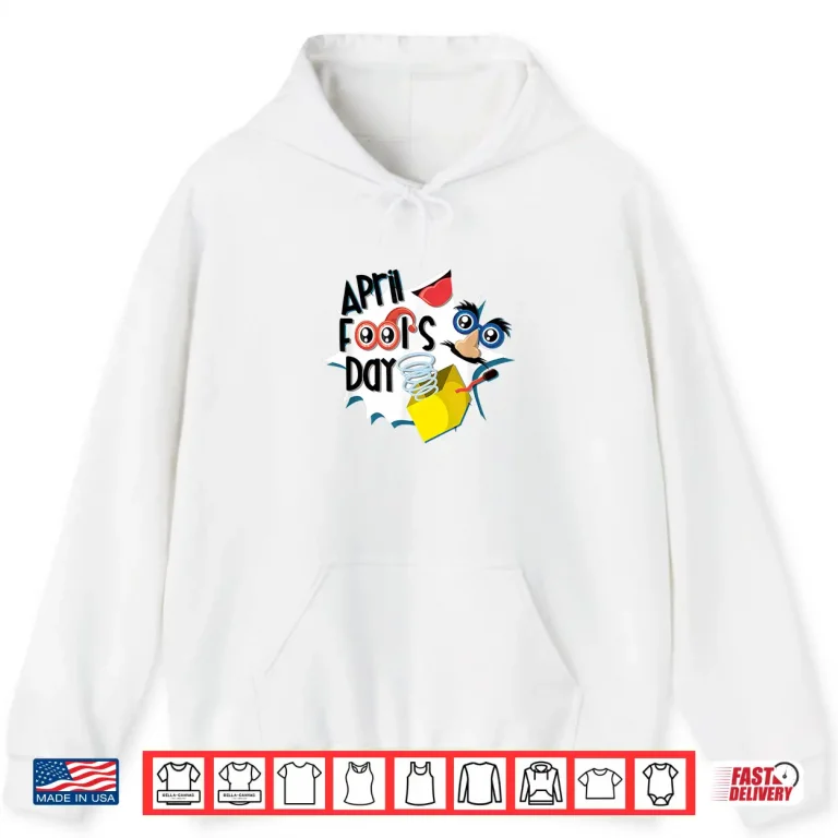 Hoodie Professional Minimalist Happy April Fools Day Modern Graphic Apparel Shirt