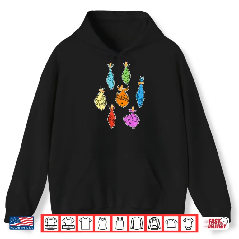 Hoodie Fish On The Back Hoaxes Poisson DAvril April Fools Day Humor Shirt
