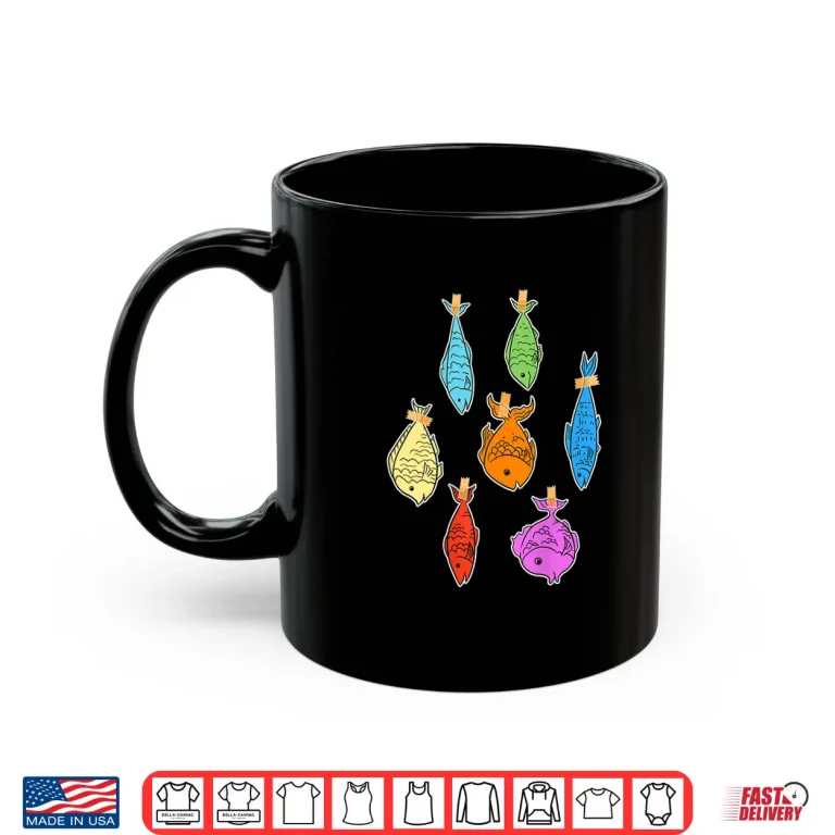 Mug Fish On The Back Hoaxes Poisson DAvril April Fools Day Humor Shirt