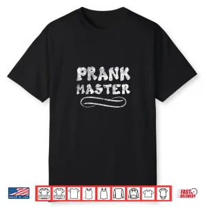 Prank Master Retro April Fools Day Joke Graphic Art Professional Shirt