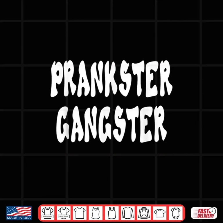 Design Prankster Gangster April Fools Day Joke Graphic Art Professional Shirt