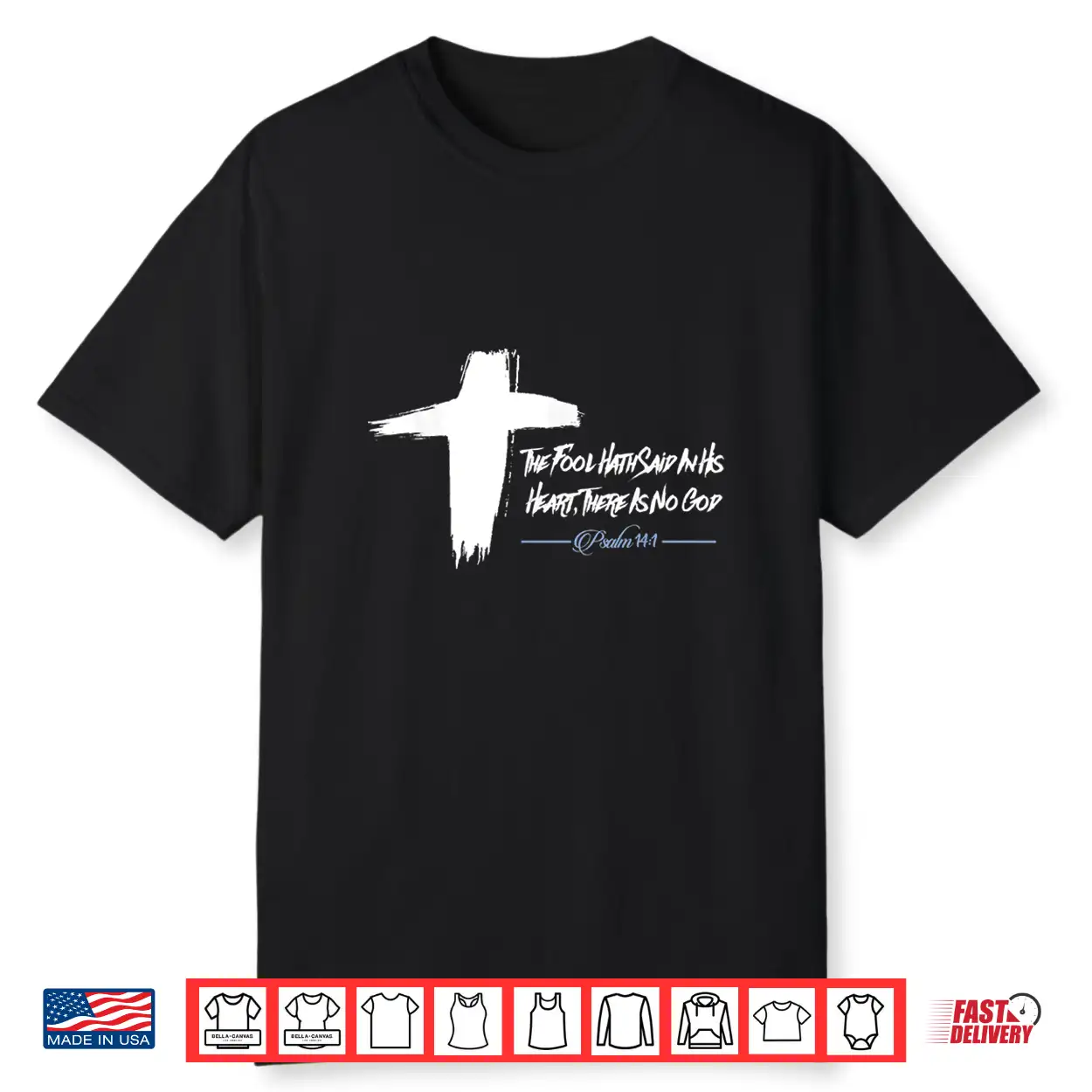 Psalm Fourteen One Easter Cross April Fools Day Christian Faith Shirt Psalm Fourteen One Easter Cross April Fools Day Christian Faith Shirt