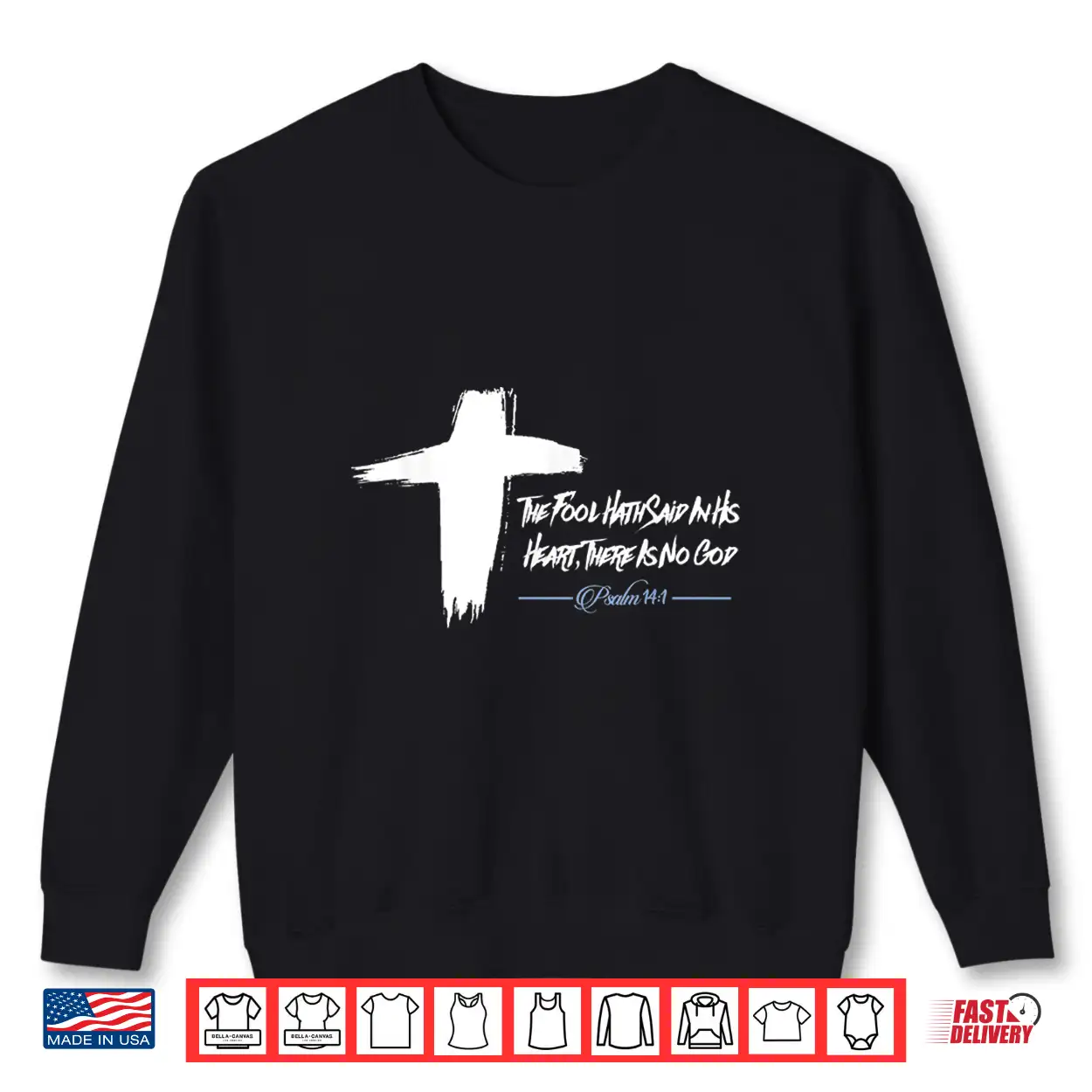 Psalm Fourteen One Easter Cross April Fools Day Christian Faith Shirt Psalm Fourteen One Easter Cross April Fools Day Christian Faith Shirt