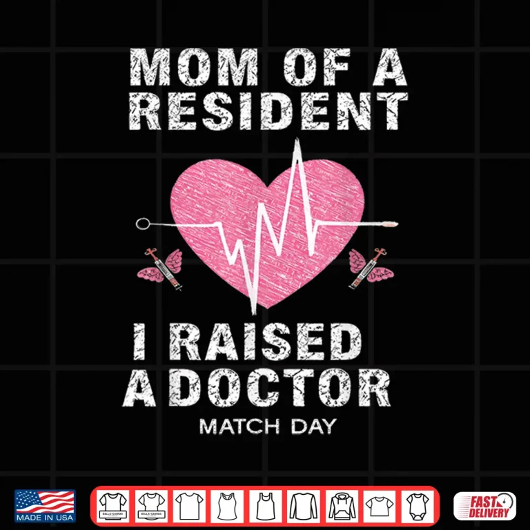 Design Mom of a Resident Match Day 2026 Medical Student Women Girls Shirt