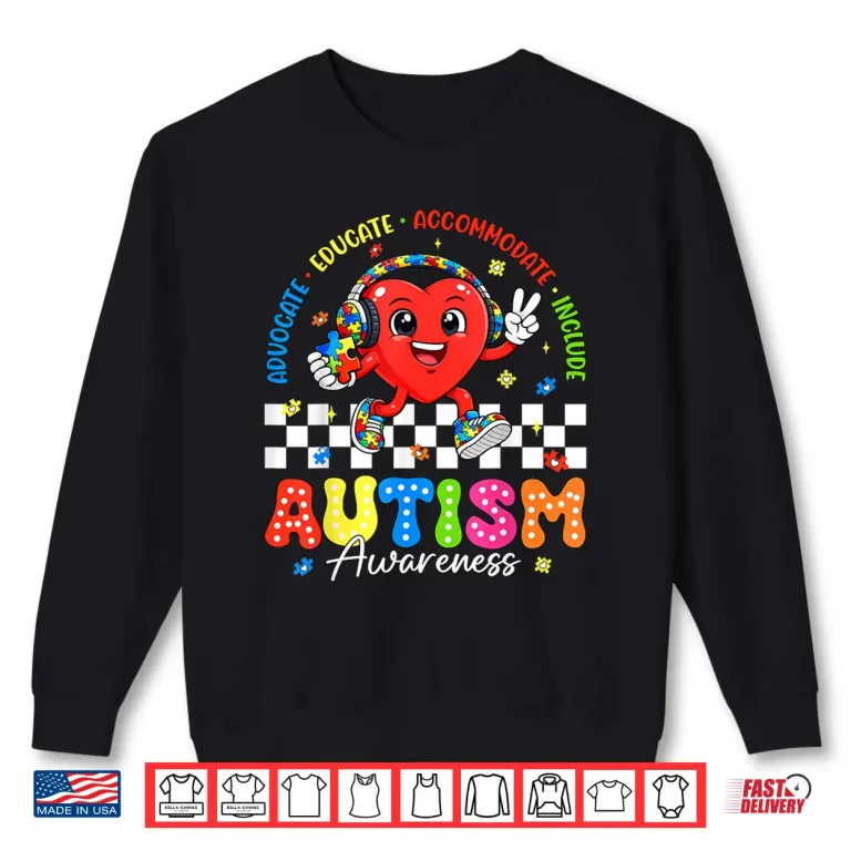 Sweatshirt Advocate Inclusion Special Education Autism Awareness Modern Shirt