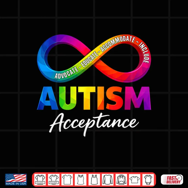 Design Autism Acceptance Infinity Symbol Autism Awareness Modern Shirt