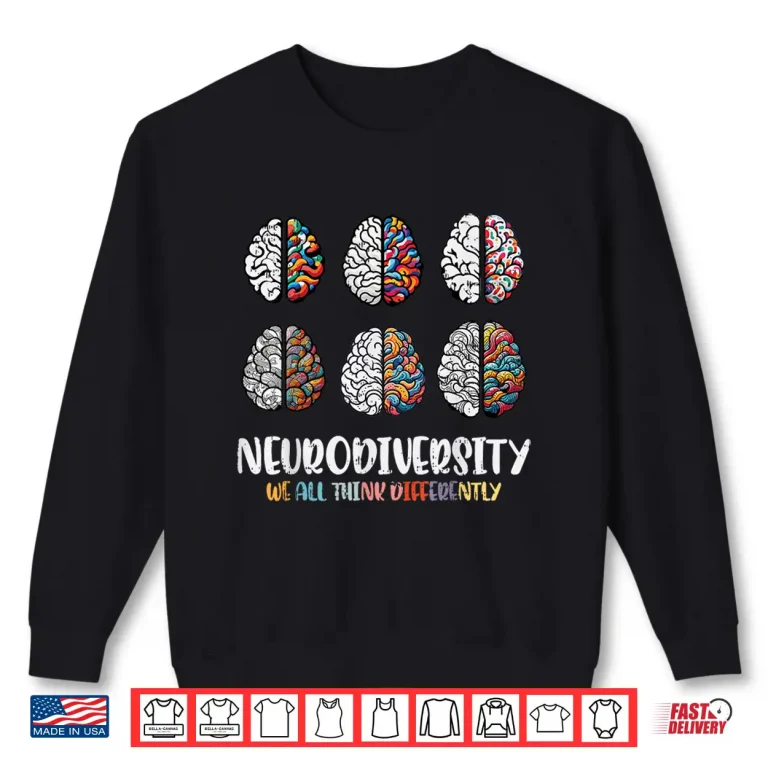 Sweatshirt Autism Brain Neurodiversity ASD Awareness Professional Shirt