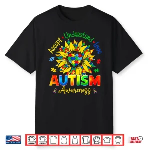 Autism Sunflower Autism Awareness Sunflower Professional Shirt