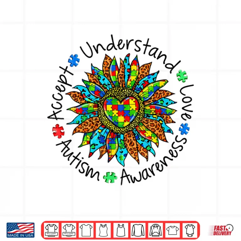 Design Accept Understand Austism Awareness Love Shirt