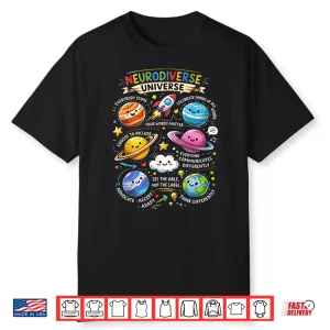 Neurodiverse Universe Autism Awareness Different Minds Gift Shirt