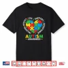 Professional Minimalist Blue Autism Puzzle Modern Graphic Shirt