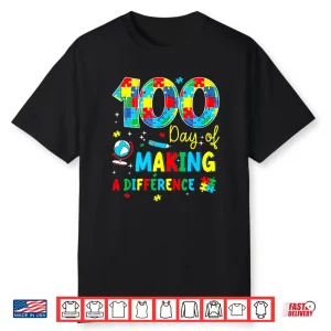 Professional Minimalist Teacher Autism Awareness Modern Graphic Shirt