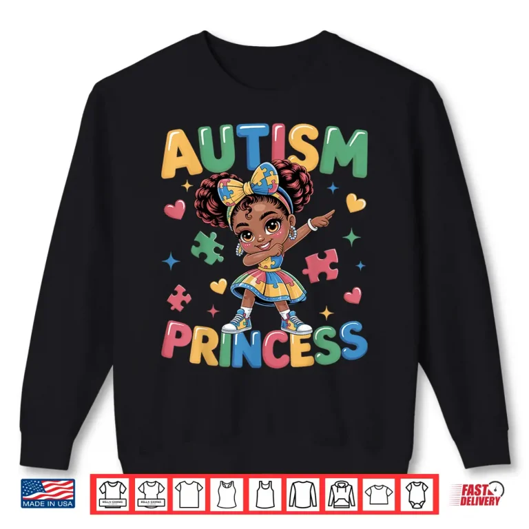 Sweatshirt Coquette Bow Daughter Autism Princess Autism Awareness Graphic Shirt