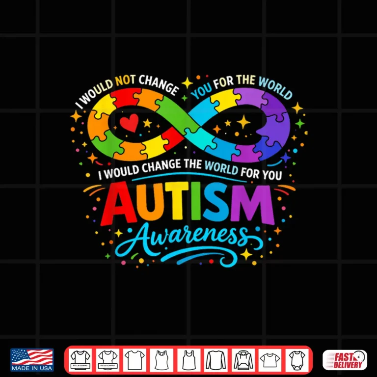 Design Infinity Symbol Puzzle Autism Awareness Neurodiversity Shirt