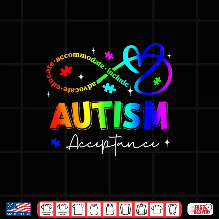 Design Professional Minimalist Autism Awareness Modern Graphic Identity Shirt