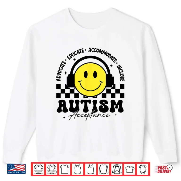 Sweatshirt Acceptance Professional Autism Awareness Special Education Teacher Shirt