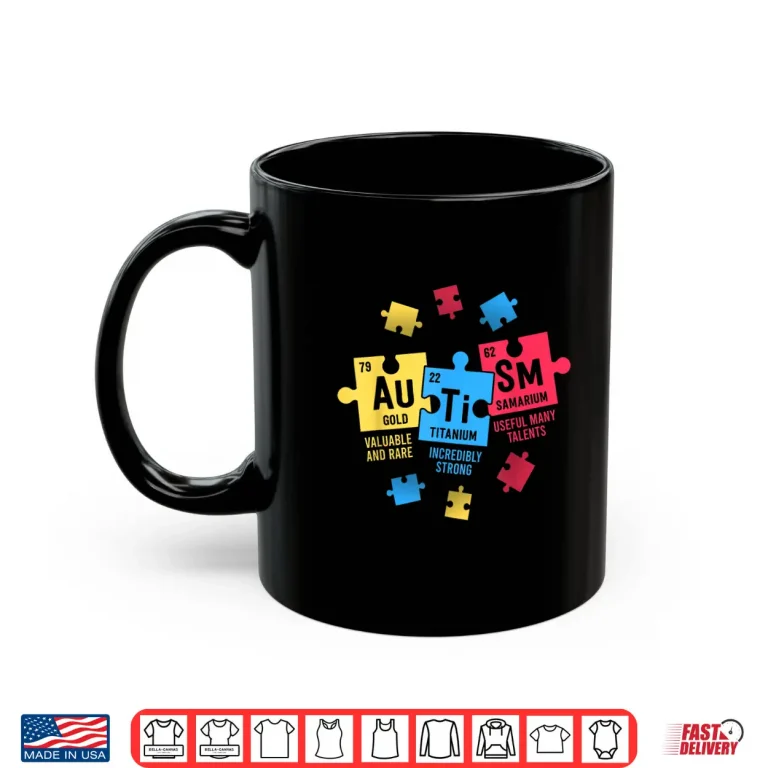Mug Periodic Table Elements ASD Autism Awareness Professional Shirt