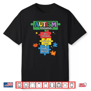Puzzle Piece Autism Mama Autism Mom Neurodiversity Shirt