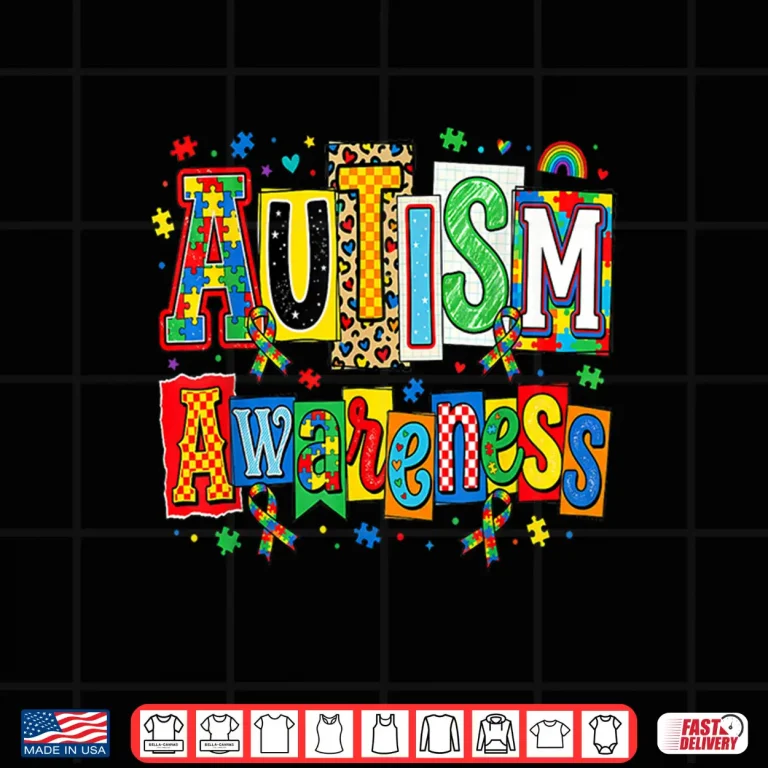 Design Ribbon Puzzle Autism Awareness Support Squad Family Shirt