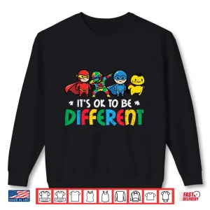Superheroes Ok To Be Different Asd Awareness Professional Shirt