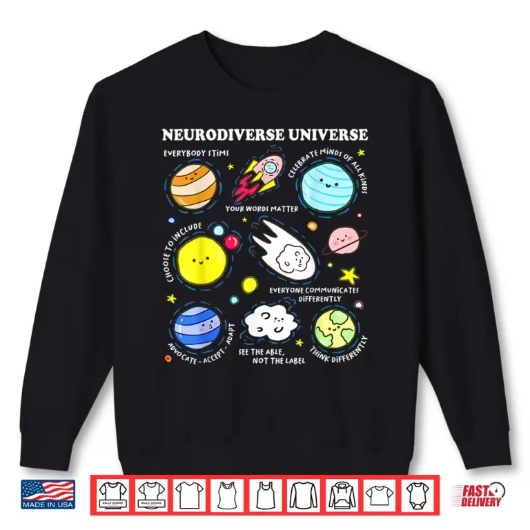 Sweatshirt Neurodiverse Universe Kids Autism Awareness Neurodiversity Shirt