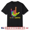 Sign Language Hand Autism Awareness Asl Tie Dye Graphic Shirt