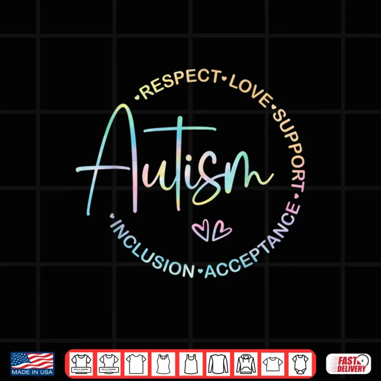 Design Respect Love Support Autism Awareness Month Professional Shirt