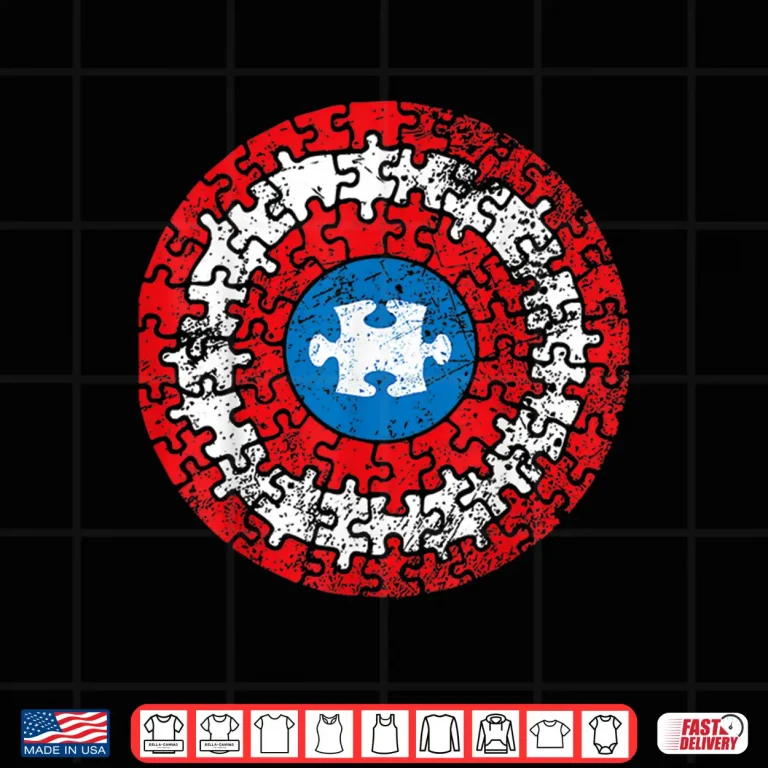 Design Support Autistic Superkid Autism Awareness Captain Graphic Shirt