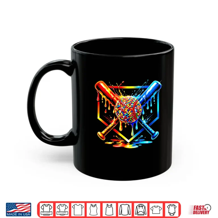 Mug Baseball drip boy Baseball ice Cream Kids Lover Shirt
