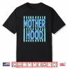 Motherhood Retro Blue Stripe Typography Design Shirt