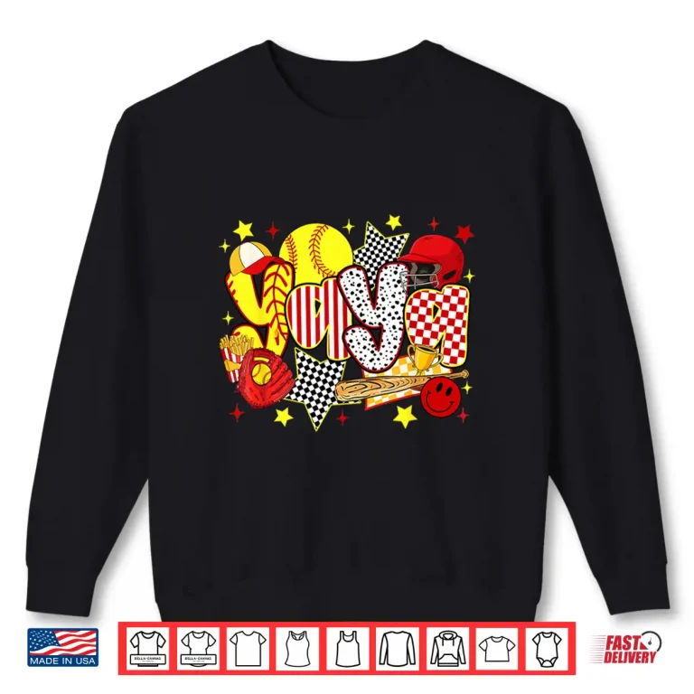 Sweatshirt Baseball Player Yaya Softball Happy Mothers Day Professional Shirt