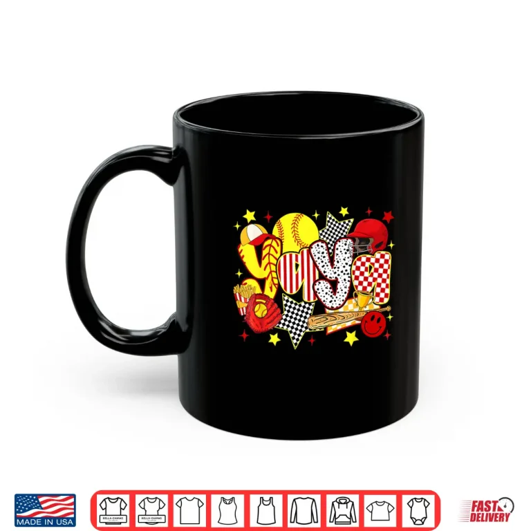 Mug Baseball Player Yaya Softball Happy Mothers Day Professional Shirt