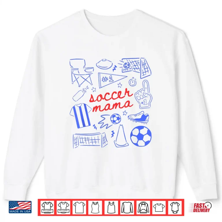 Sweatshirt Game Day Soccer Moms Club Soccer Mama Mothers Day Shirt