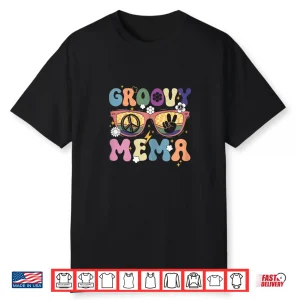 Retro Groovy Daisy Flower Mema Mother’S Day Mom Grandma Shirt