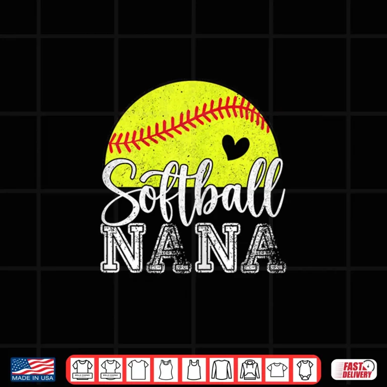Design Softball Lovers Softball Nana Gifts For Mothers Day Shirt