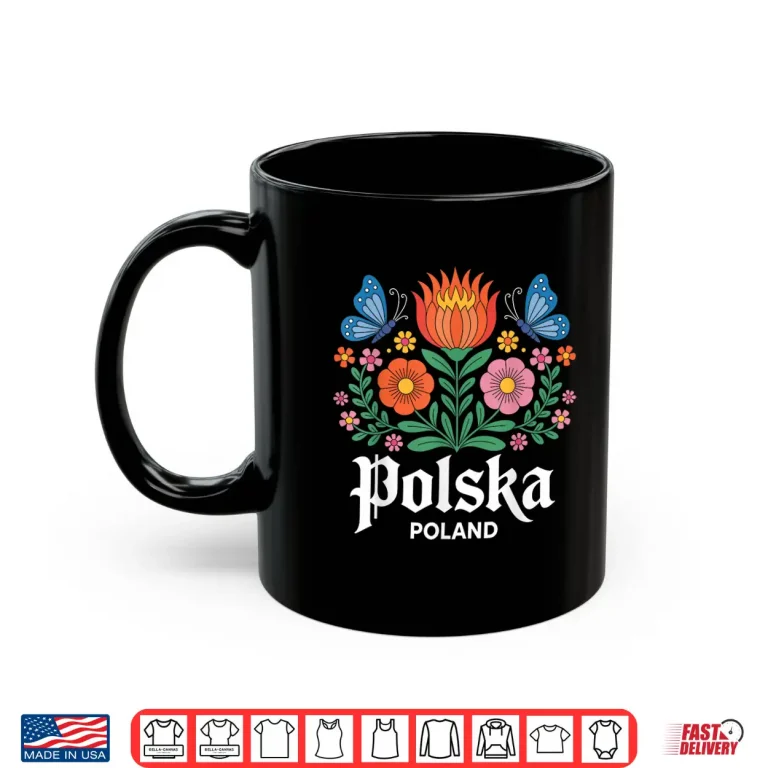 Mug Polish Folk Art Floral Poland Polish Dyngus Day Graphic Shirt