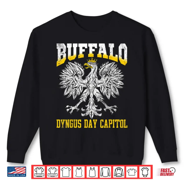 Sweatshirt Professional Minimalist Buffalo Dyngus Day Capitol Polish Graphic Shirt