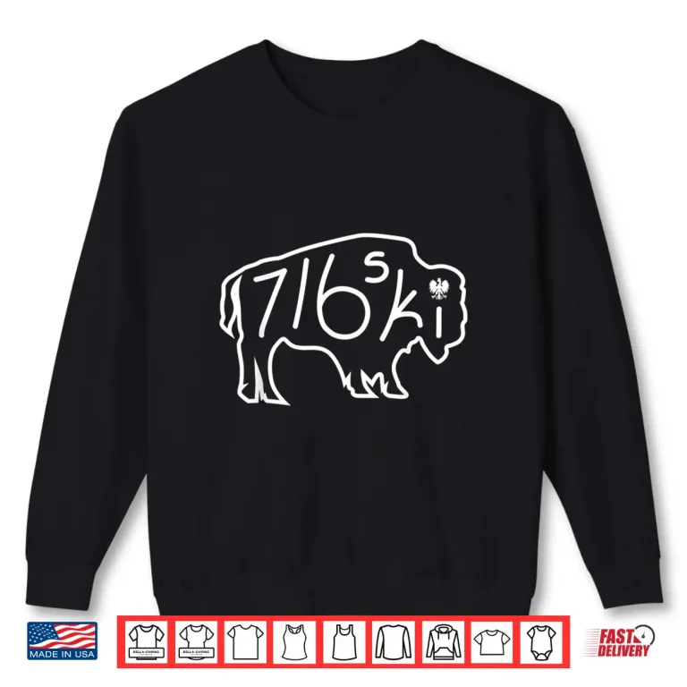 Sweatshirt Seven One Six SKI Dyngus Day Buffalo NY Polish Professional Shirt