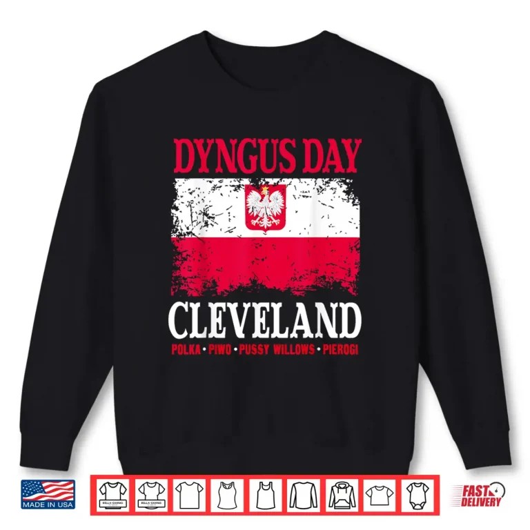 Sweatshirt Cleveland Apparel Polish Pride Polska Flag Dyngus Day Shirt