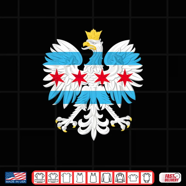 Design Chicago Polish Flag Eagle Poland Polska Pride Dyngus Day Shirt