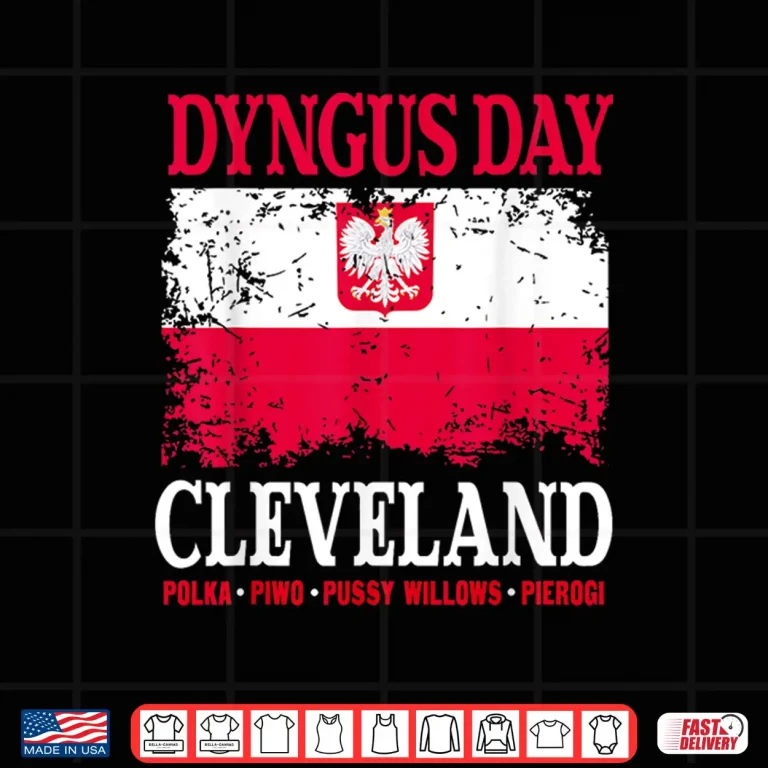 Design Cleveland Apparel Polish Pride Polska Flag Dyngus Day Shirt