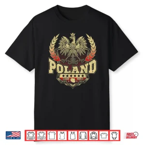 Poland Polish Pride Vintage Eagle Drinking Dyngus Day Shirt
