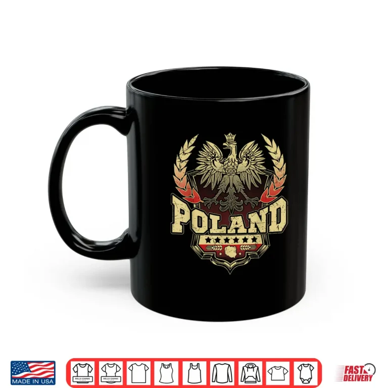 Mug Poland Polish Pride Vintage Eagle Drinking Dyngus Day Shirt