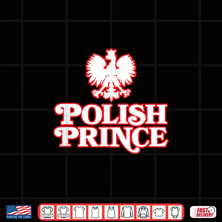 Design Polish Prince Dyngus Day Pride Heritage Red Falcon White Shirt