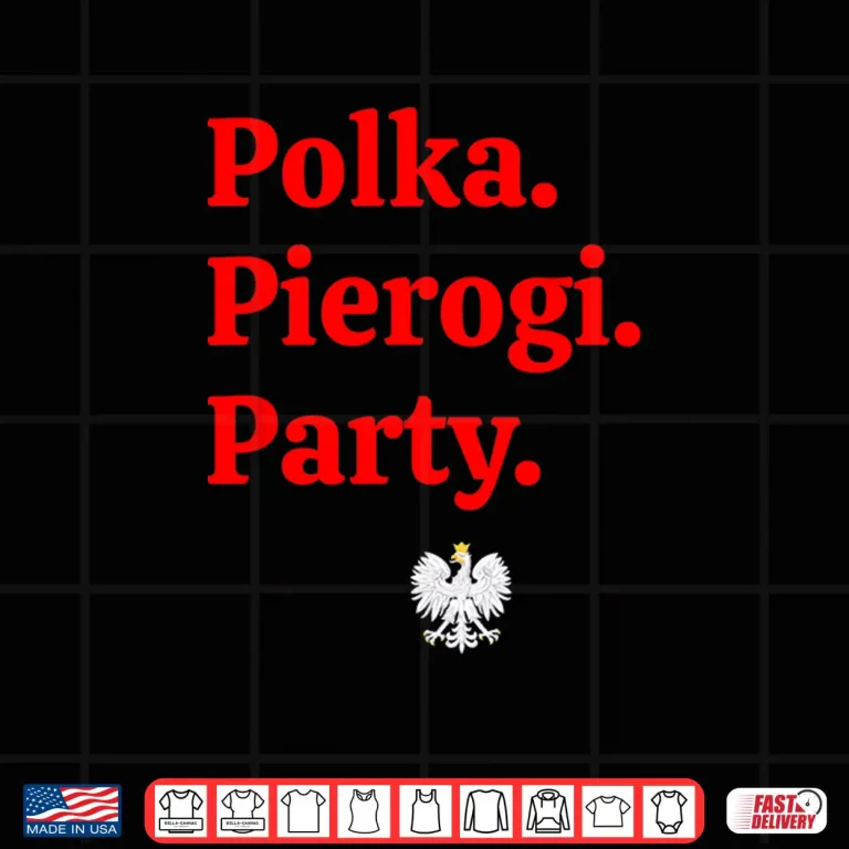 Design Polka Pierogi Party Dyngus Day Polish American Professional Shirt