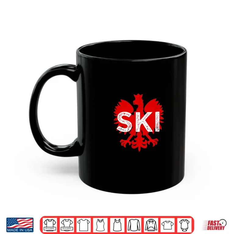 Mug SKI Polish Surnames Ending Dyngus Day Polish Eagle Polska Shirt