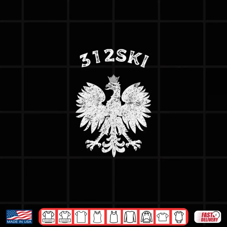 Design Three One Two SKI Chicago Dyngus Day Polska Polish Eagle Shirt
