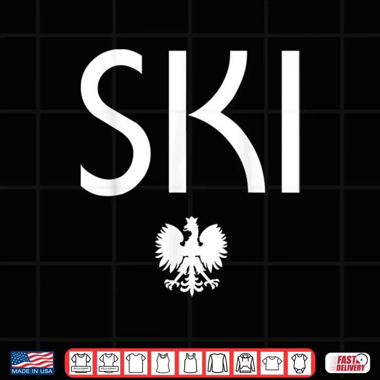 Design Professional Minimalist SKI Polish Eagle Dyngus Day Graphic Shirt 2