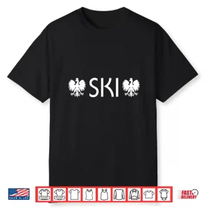 Professional Minimalist Ski Polish Name Eagle Dyngus Day Graphic Shirt
